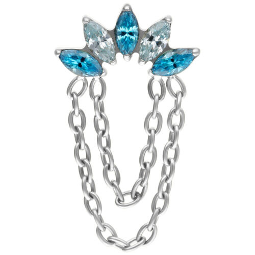 Push Fit Azure Bloom Crystal Attachment