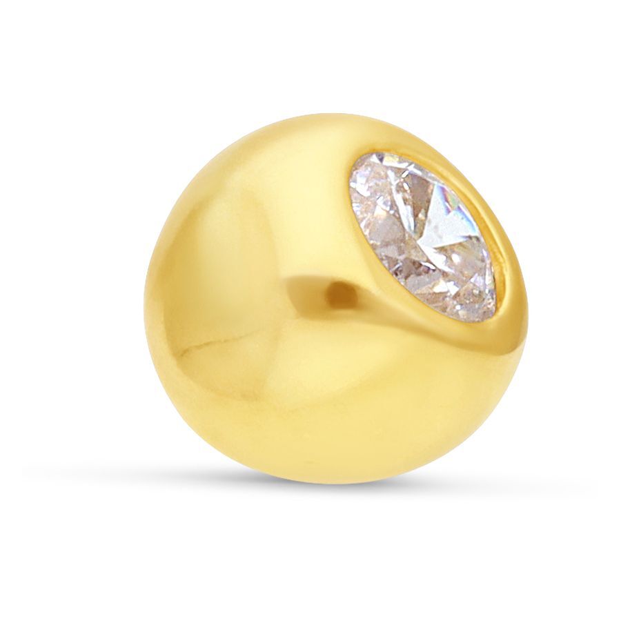 18k Threaded Ball 18k Threaded Ball