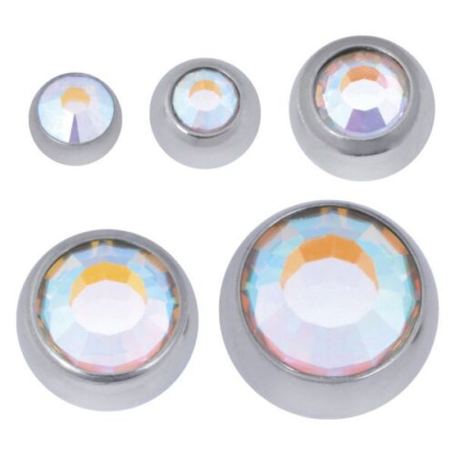 Boule à facettes ornée de pierres précieuses