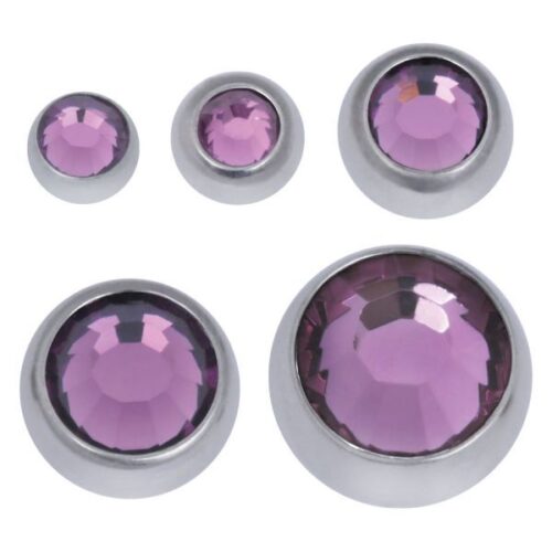 Boule à facettes ornée de pierres précieuses