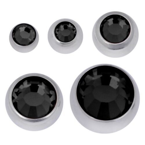 Boule à facettes ornée de pierres précieuses