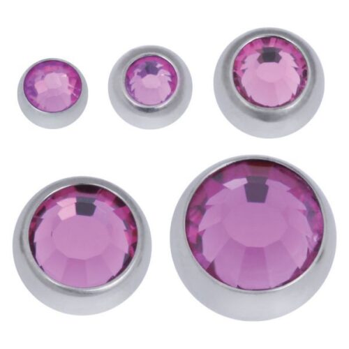 Boule à facettes ornée de pierres précieuses