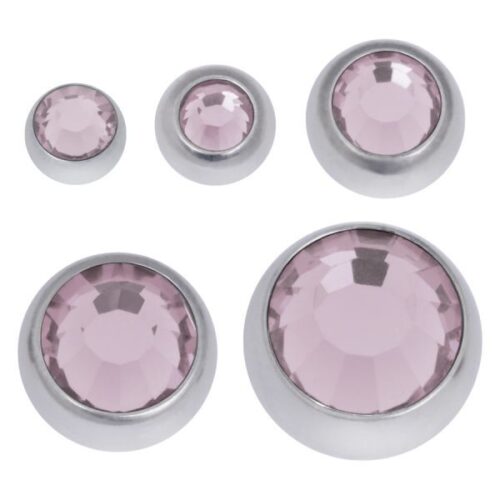 Boule à facettes ornée de pierres précieuses