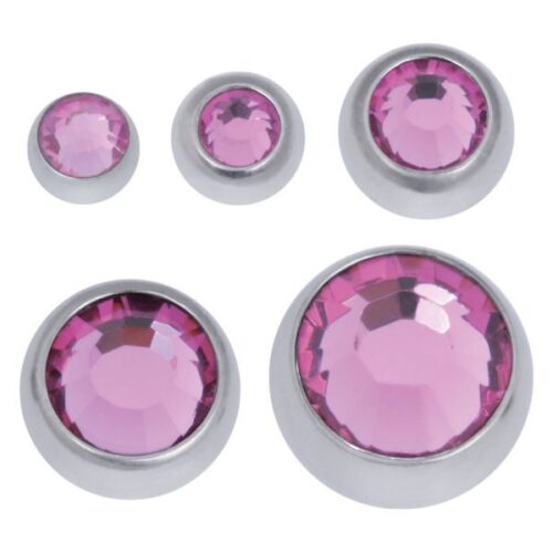 Boule à facettes ornée de pierres précieuses