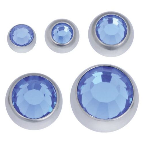 Boule à facettes ornée de pierres précieuses