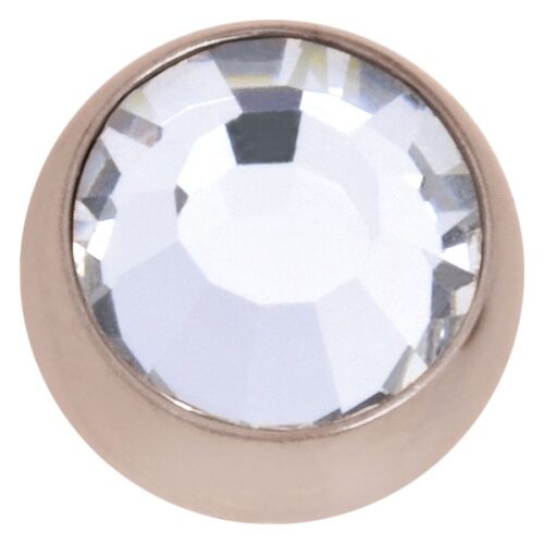 Rosegold Jewelled Threaded Ball