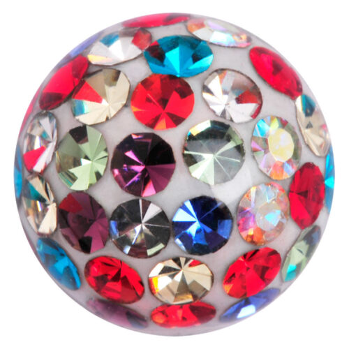 Sealed Multi Jewelled Clip In Ball