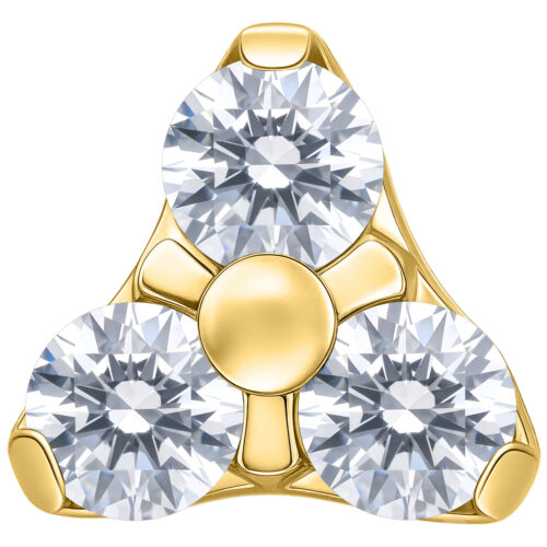 Trinity Attachment for Internally Labret Studs