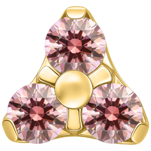 Trinity Attachment for Internally Labret Studs