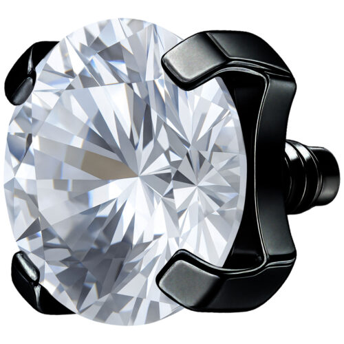 Prong Set Attachment for Internally Labret Studs