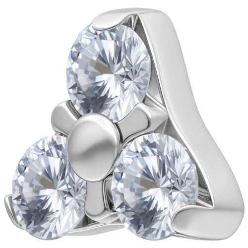 Trinity Attachment for Internally Labret Studs