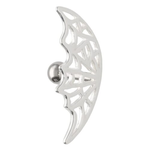 Spiderweb Earbarbell - Silvercoloured Metal