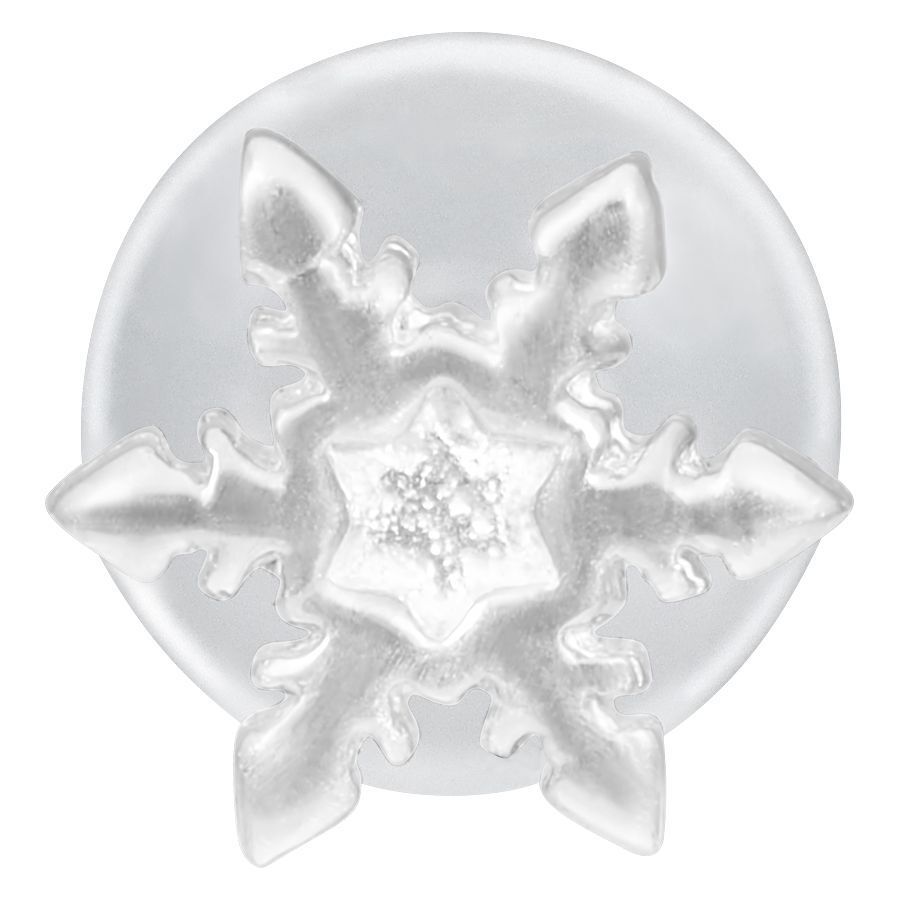 Snowflake Push-Fit Labret Snowflake Push-Fit Labret