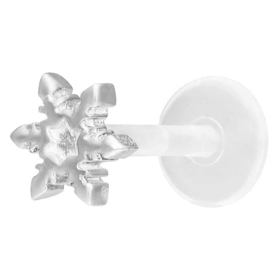 Snowflake Push-Fit Labret Snowflake Push-Fit Labret