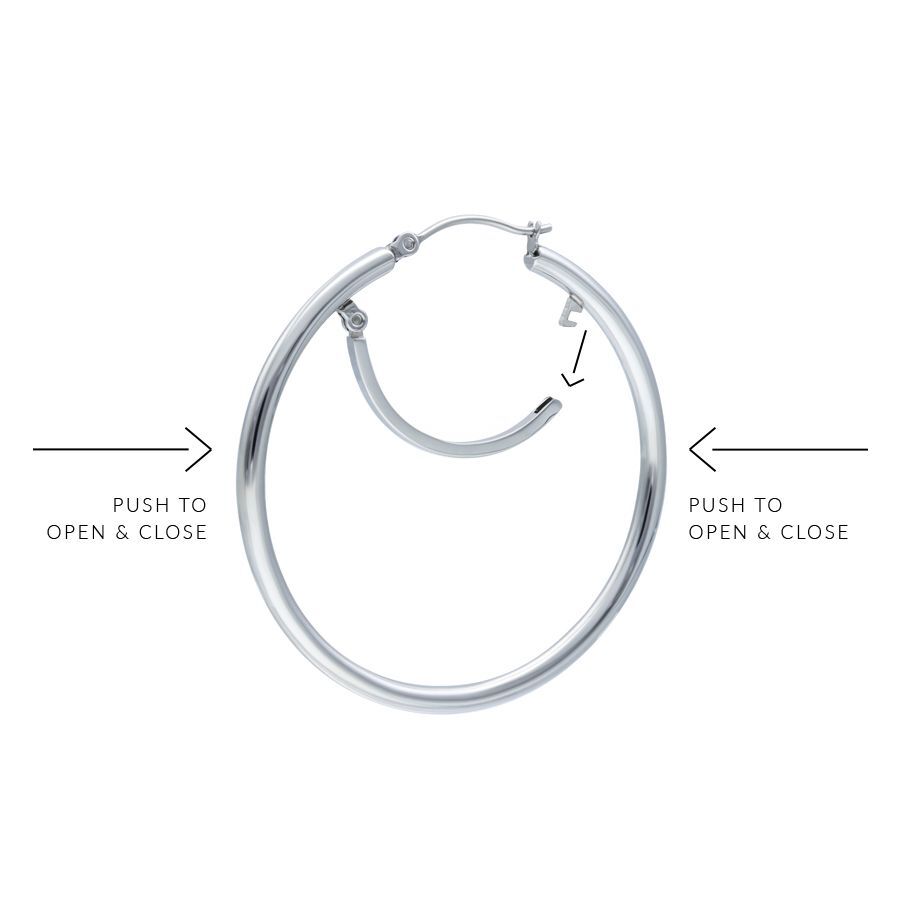 Basic Little Hoops 45 MM Basic Little Hoops 45 MM