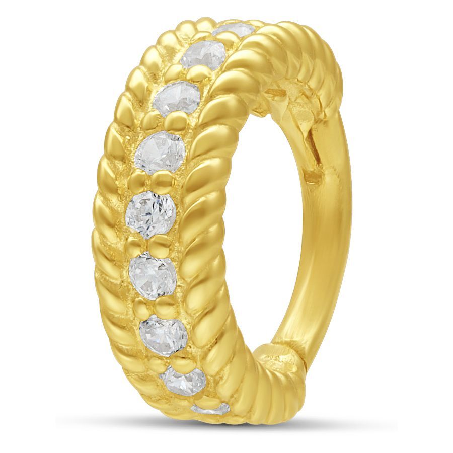 14k Crystal Hinged Ring 14k Crystal Hinged Ring