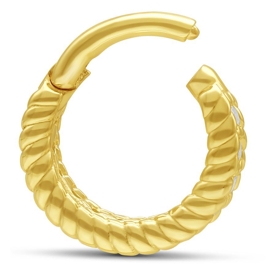 14k Crystal Hinged Ring 14k Crystal Hinged Ring