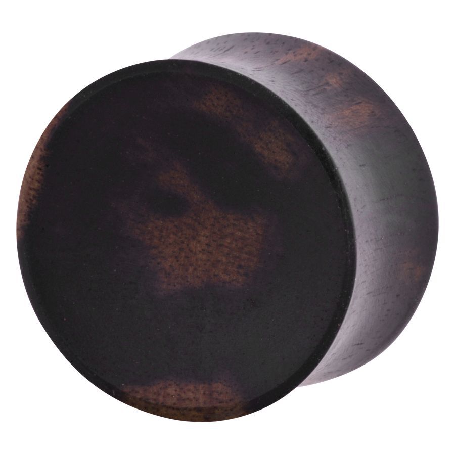 Concave Ebony Wood Plug Concave Ebony Wood Plug