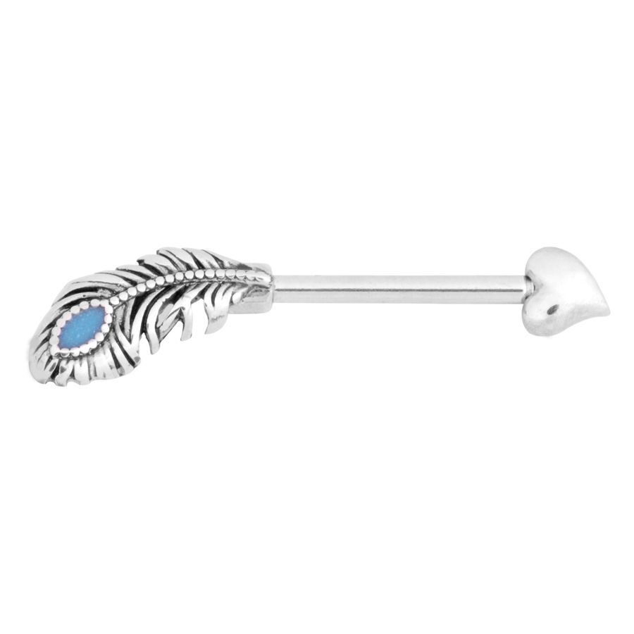 Heart Feather Barbell Heart Feather Barbell