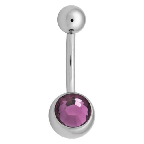 316L Stainless Steel Jewelled Belly Bar