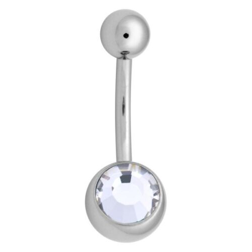 316L Stainless Steel Jewelled Belly Bar
