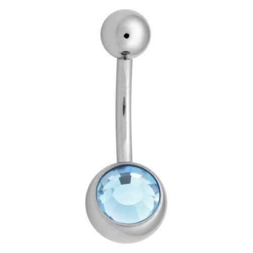 316L Stainless Steel Jewelled Belly Bar