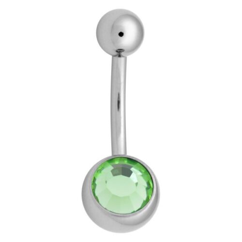 316L Stainless Steel Jewelled Belly Bar