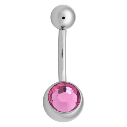316L Stainless Steel Jewelled Belly Bar