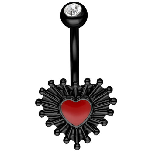 Sacred Heart Bubble Enamel Bananabell