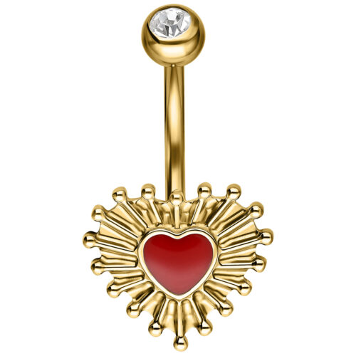 Sacred Heart Bubble Enamel Bananabell