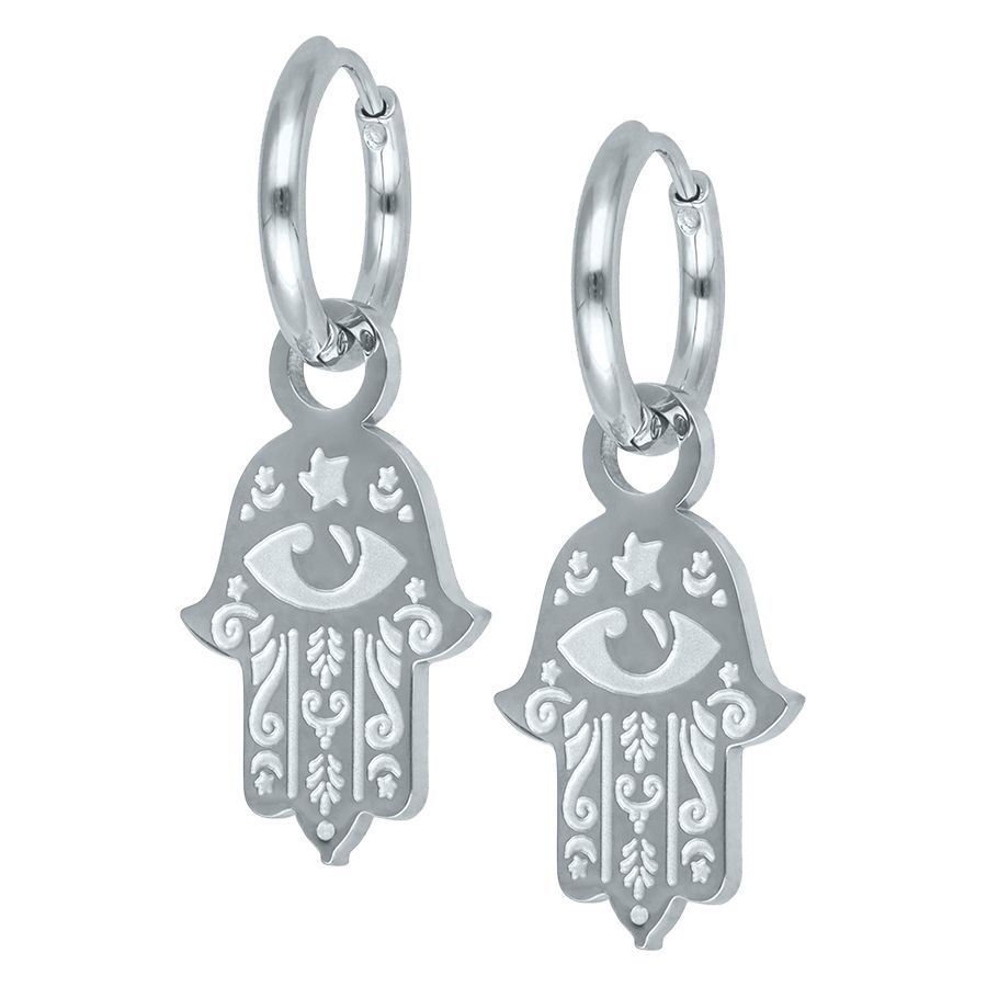 Little Hamsa Hand Hoops Little Hamsa Hand Hoops