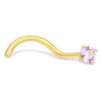 18k Nosestud Pink Sapphire