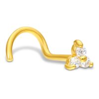 18k Trinity Nosestud 18k Trinity Nosestud
