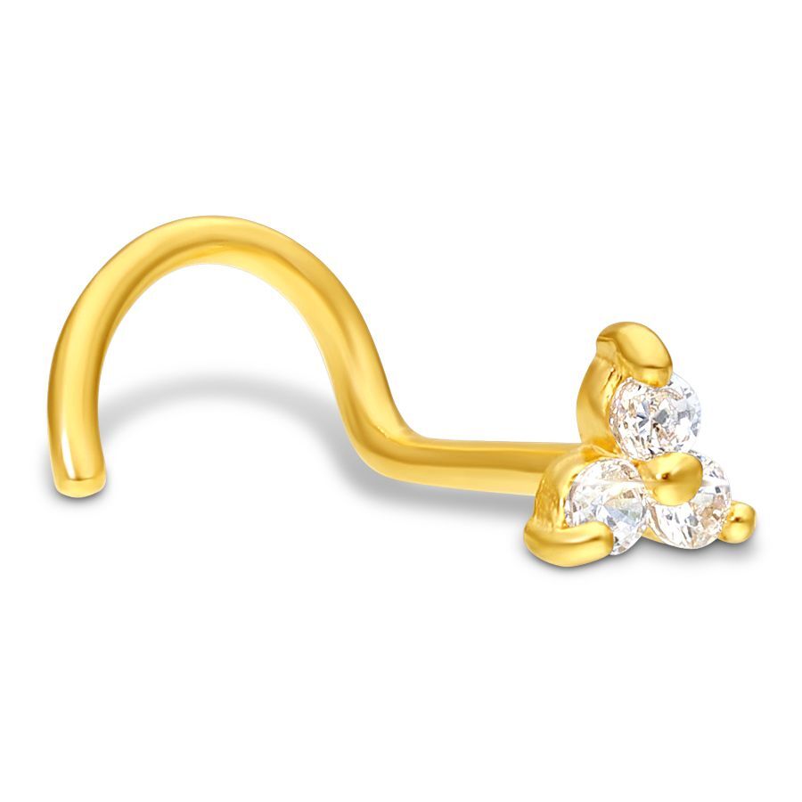 18k Trinity Nosestud 18k Trinity Nosestud