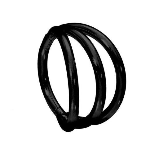 Triple Silver Hoops Clicker