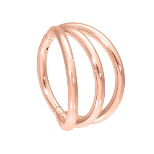 Triple Silver Hoops Clicker