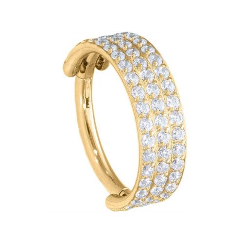 Triple Hooped Crystal Clicker