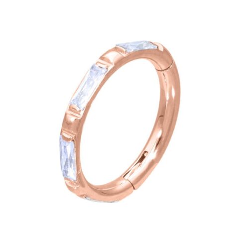 Edged Crystal Clicker - Rosegold