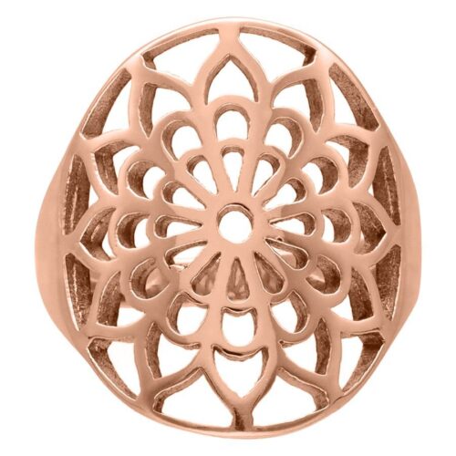 Rosé Golden Boho Flower Ring