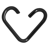 Steel Blackline® Continuous Ring Heart Steel Blackline® Continuous Ring Heart