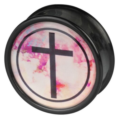 Cross Black Pink Plug