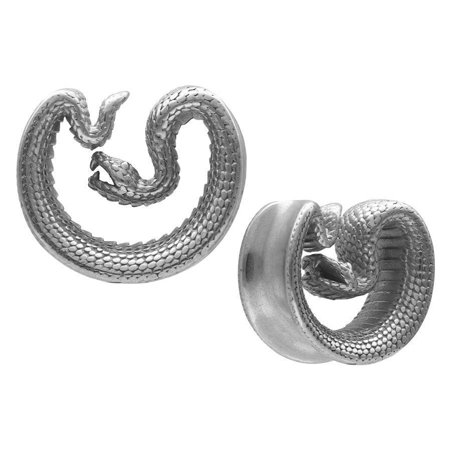 Ear Saddles Silver Snake Ear Saddles Silver Snake