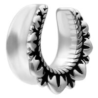 Ear Saddles Flower Silver Ear Saddles Flower Silver