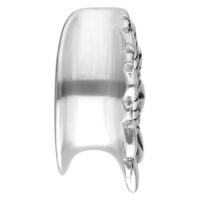 Ear Saddles Flower Silver Ear Saddles Flower Silver