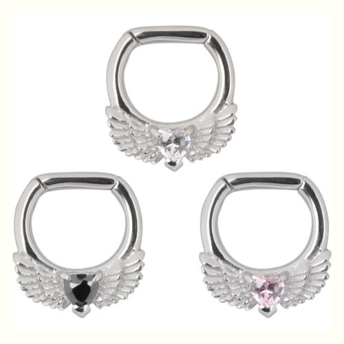 Surgical Steel Winged Heart Septum Clicker