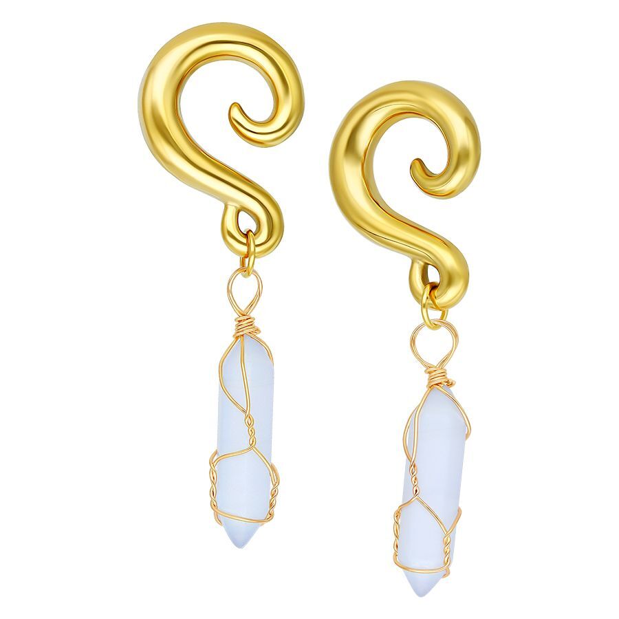 Stone Dangle Ear Weights Stone Dangle Ear Weights