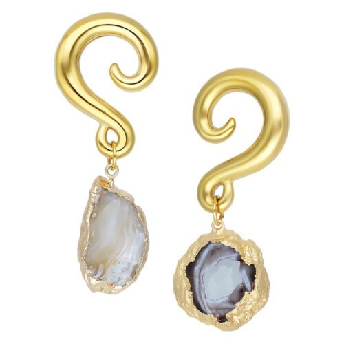 Stone Dangle Ear Weights