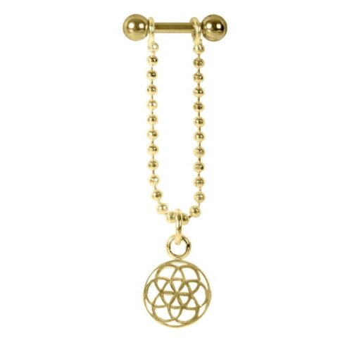 Flower of Life - Golden Metal