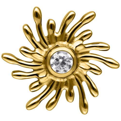 Push Fit Winter Sunburst Attachment - Golden Metal