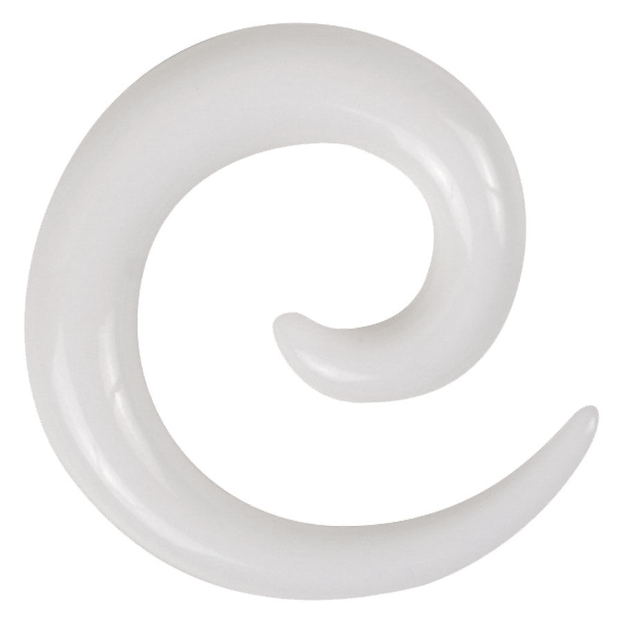 White Acrylic Spiral White Acrylic Spiral